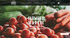 Desktop Screenshot of lafayettefarmersmarket.com